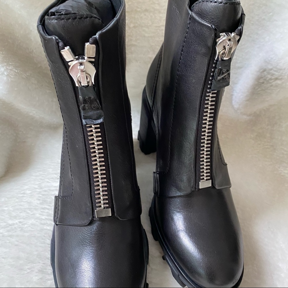 rag & bone Shiloh high zip black boot SIZE 10 - Picture 2 of 9